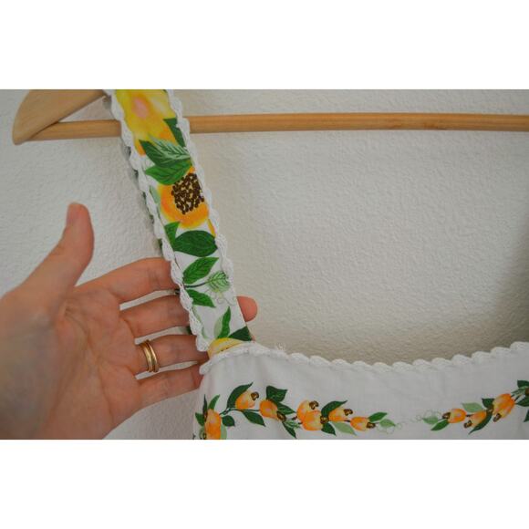 Farm Rio Papaya Salad Scarf Tie Open Back Floral Midi Dress Small - Picture 8 of 10